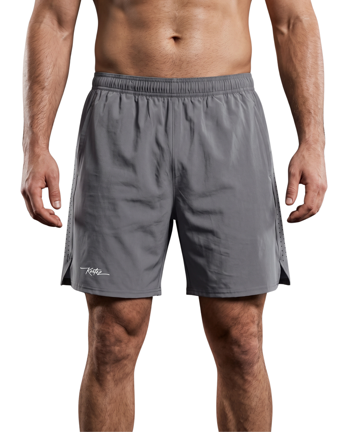 KORTEZ - Essential Lightweight Performance Shorts / Light Gray