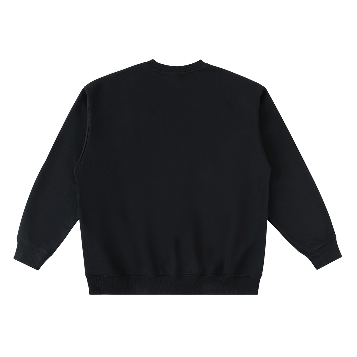 KORTEZ - Oversized Crewneck Taped Sweatshirt Piping / Black
