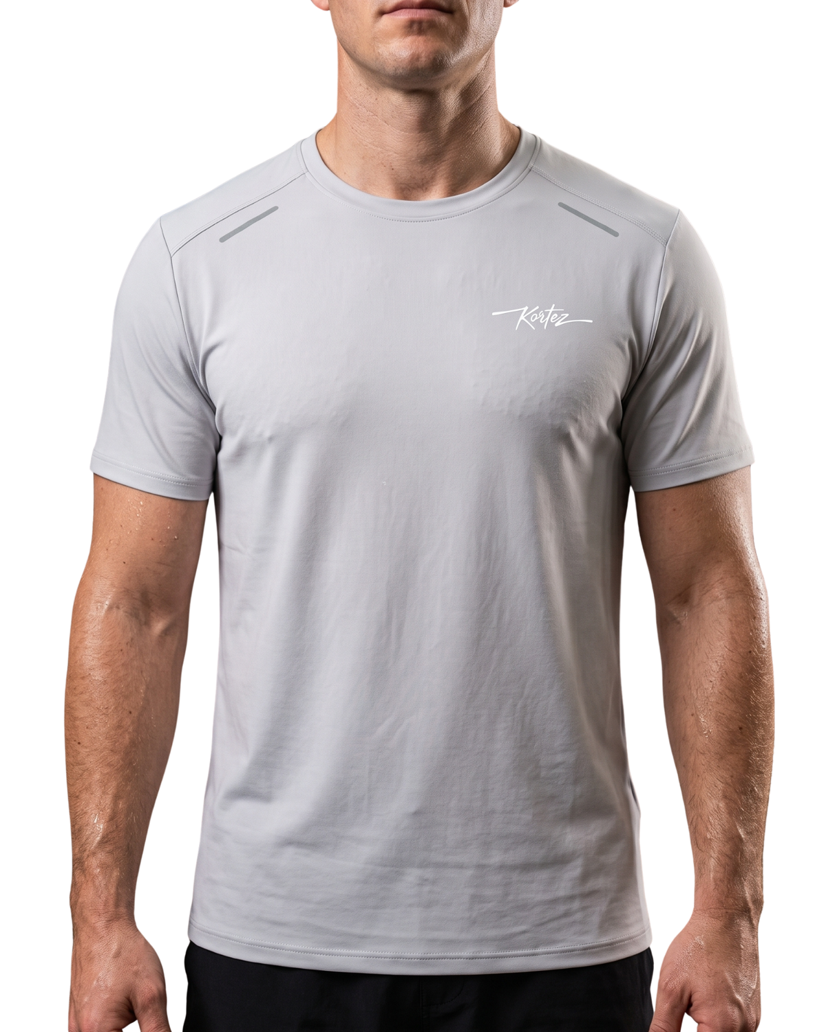 KORTEZ - Essential Lightweight Performance Tee / Light Gray