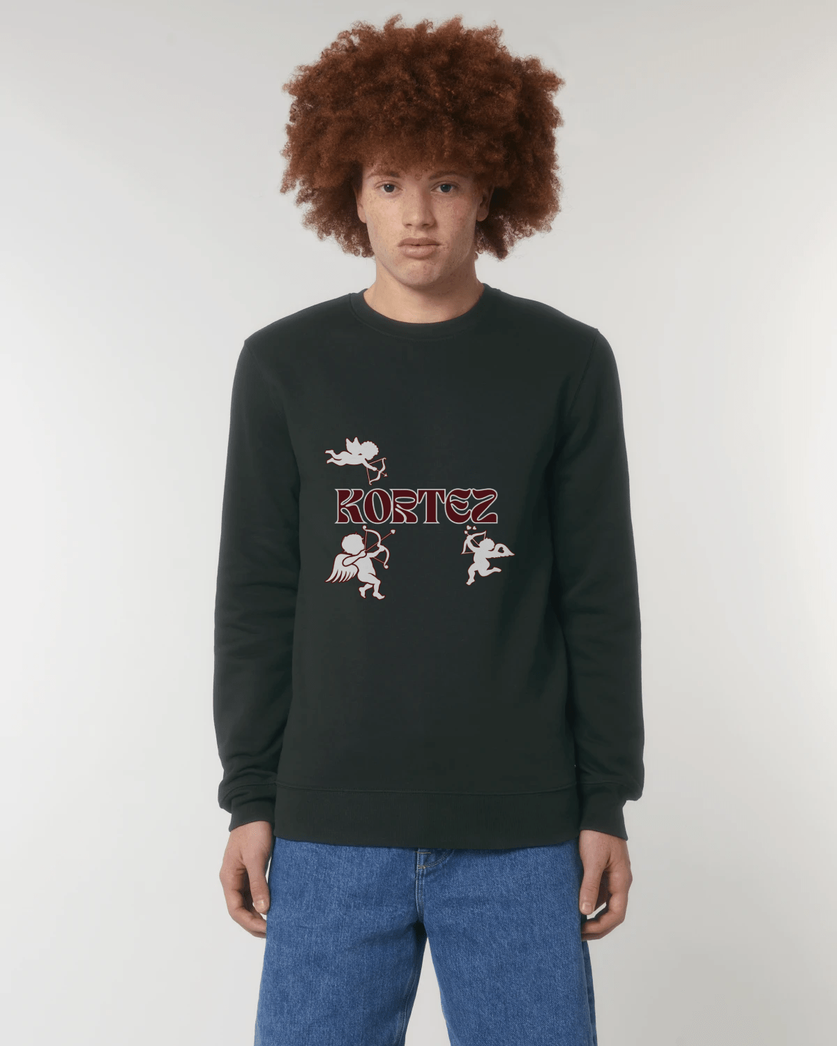 KORTEZ - Arrowed by Cupid Sweater (Black Maroon)