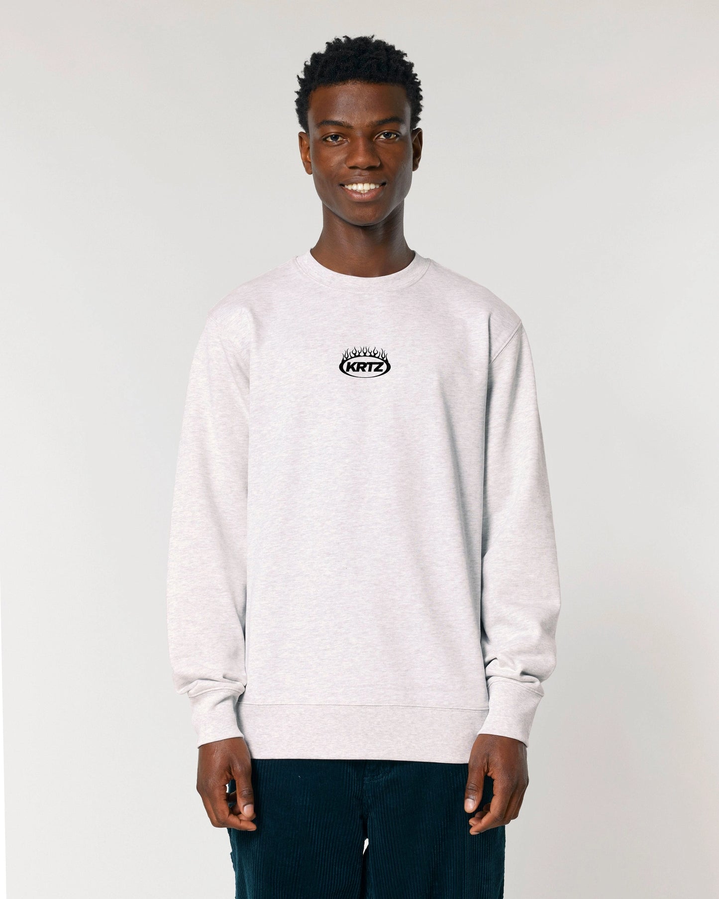 KORTEZ - Flame Emblem Sweatshirt (Cool Heather Grey)