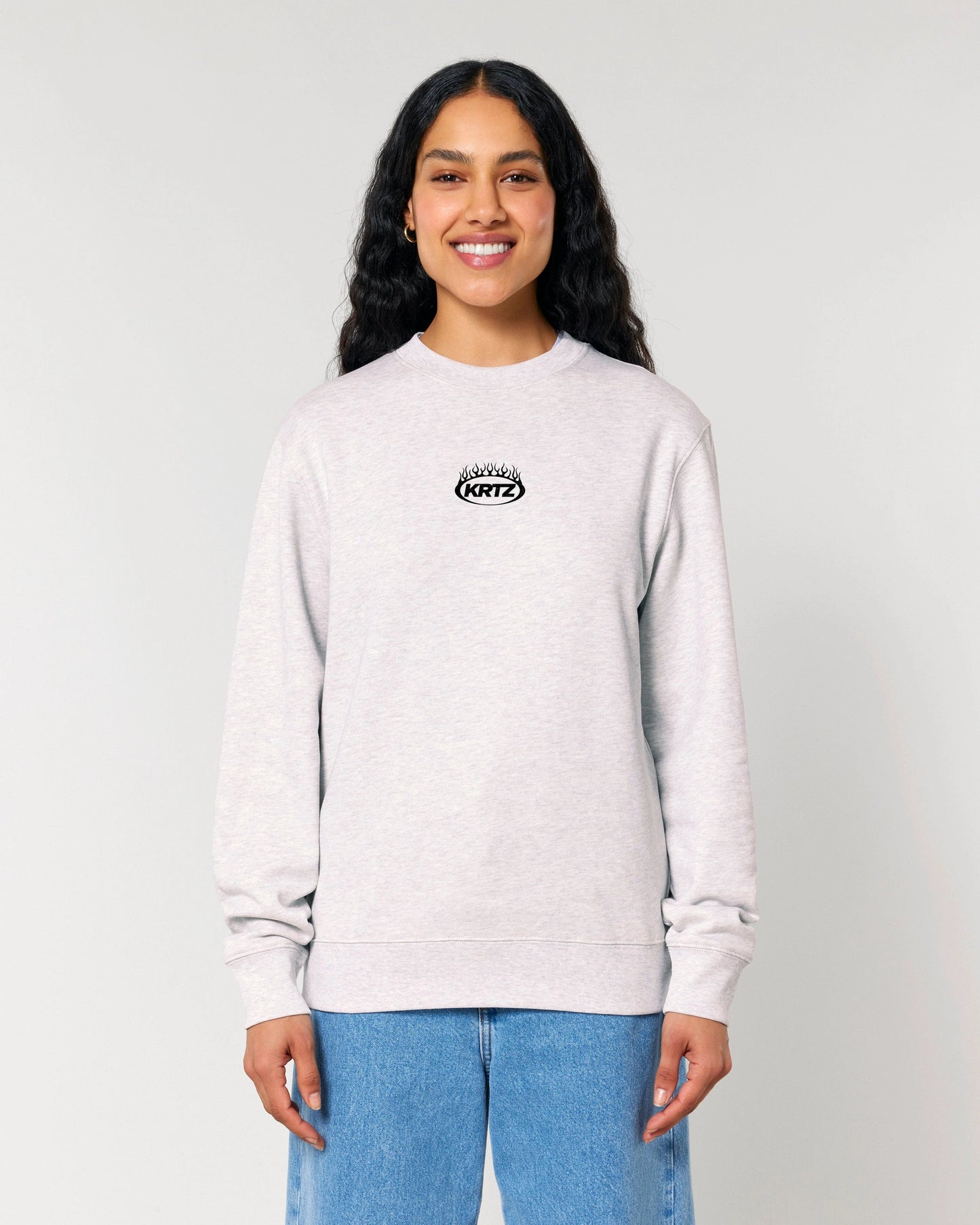 KORTEZ - Flame Emblem Sweatshirt (Cool Heather Grey)