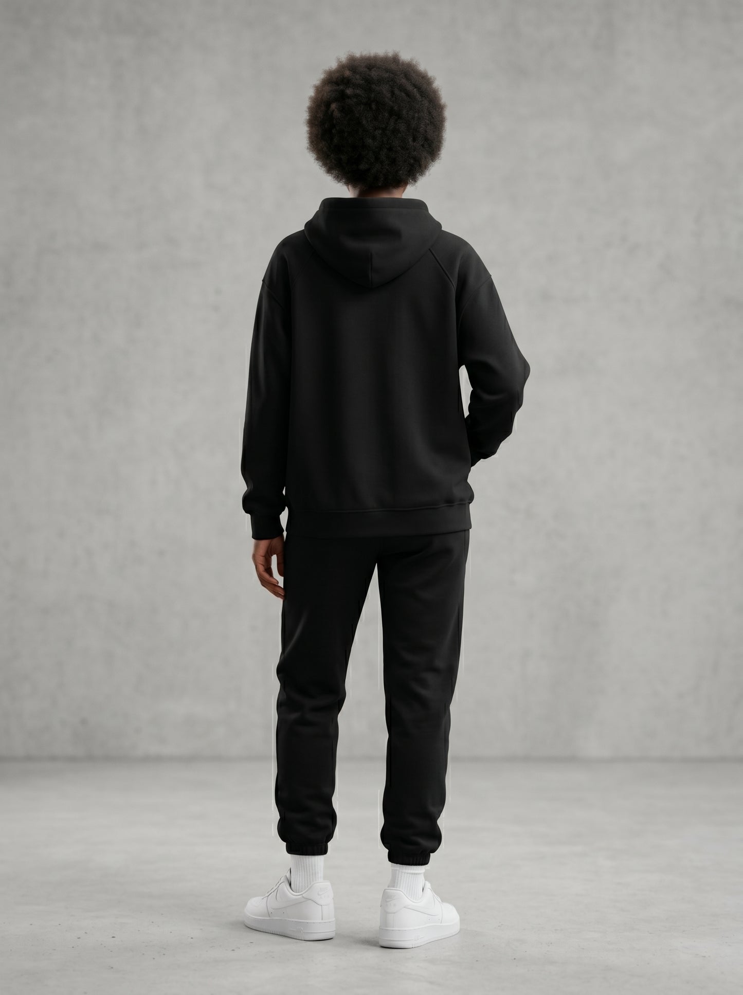KORTEZ - Full Zip Hoodie / Black