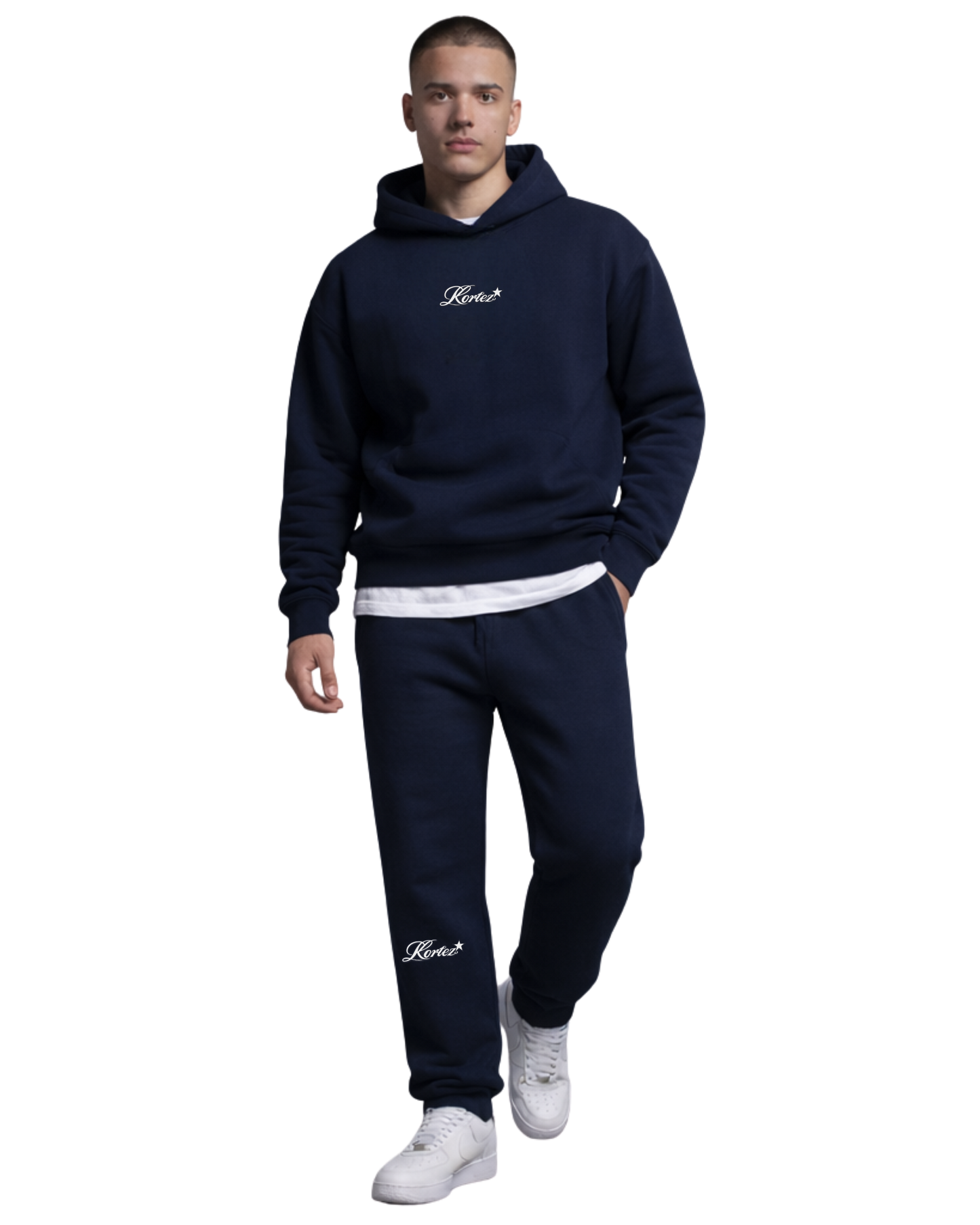 KORTEZ – Script Legacy Jogger / Navy Blue