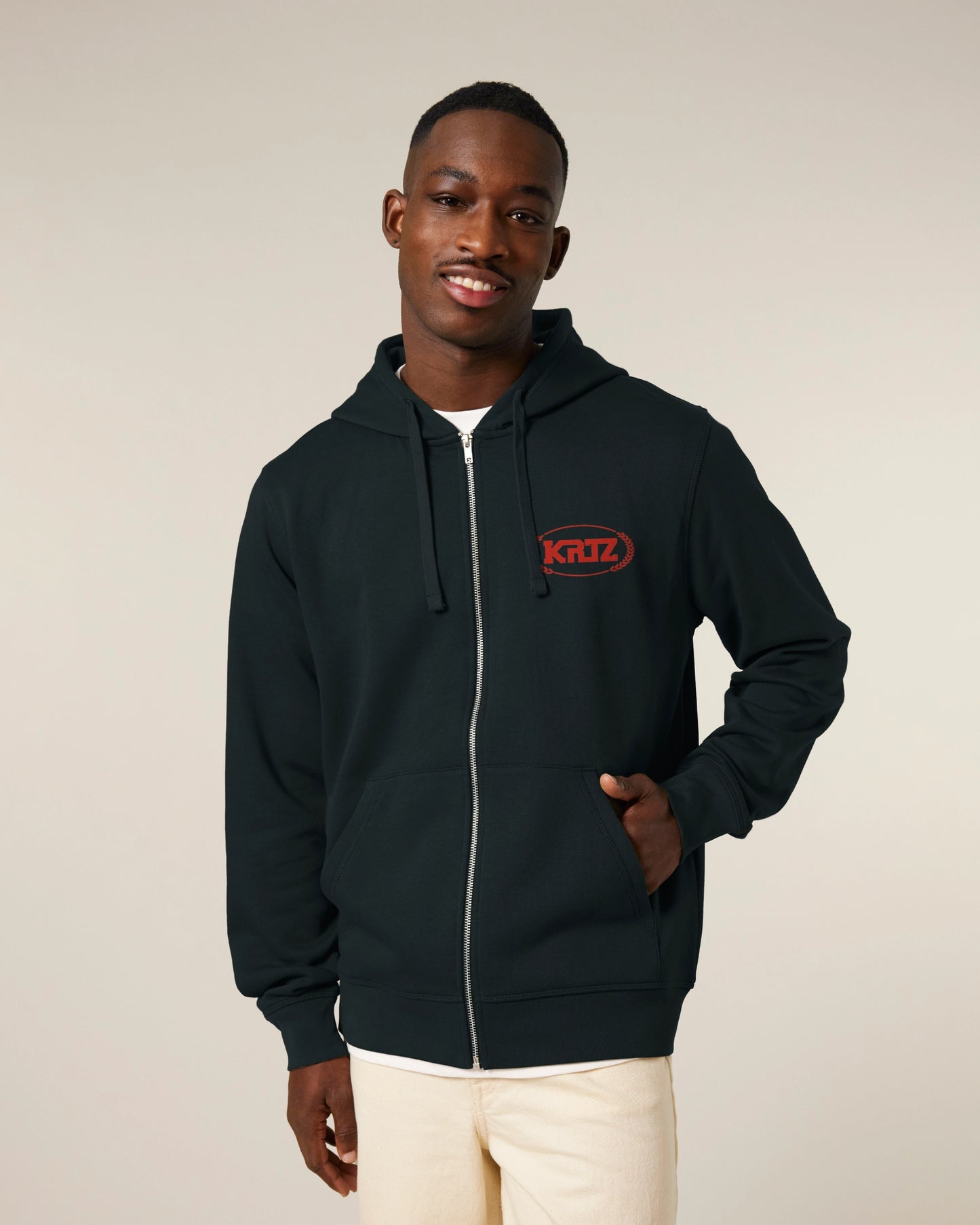 KORTEZ - Signature Zipped Hoodie (Black)