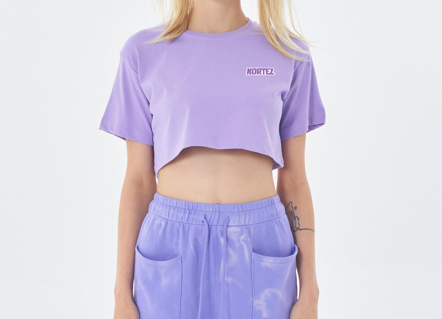 KORTEZ - Women's Crop Top (Lilac)