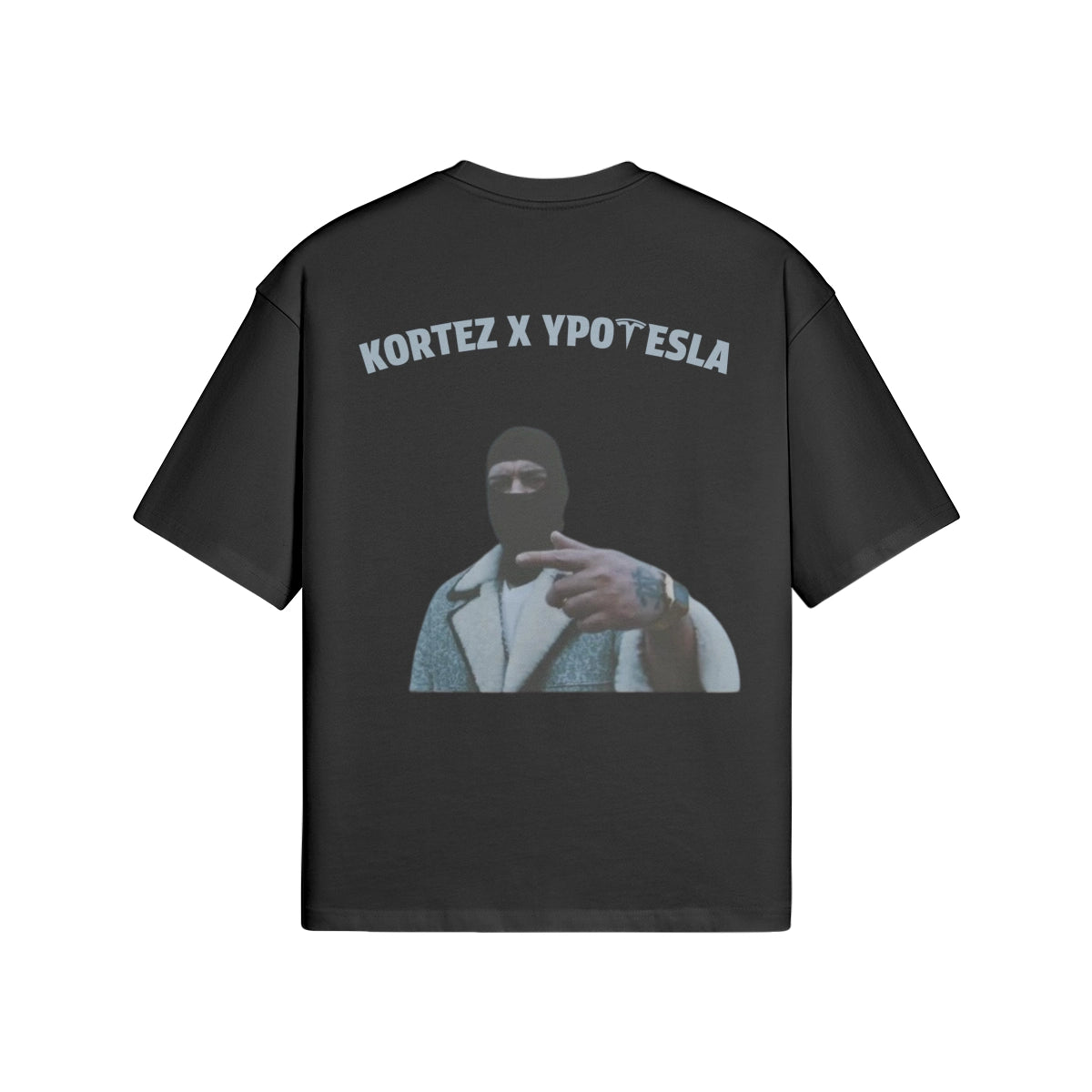 KORTEZ X YPOTESLA - Plain Tee (Black)