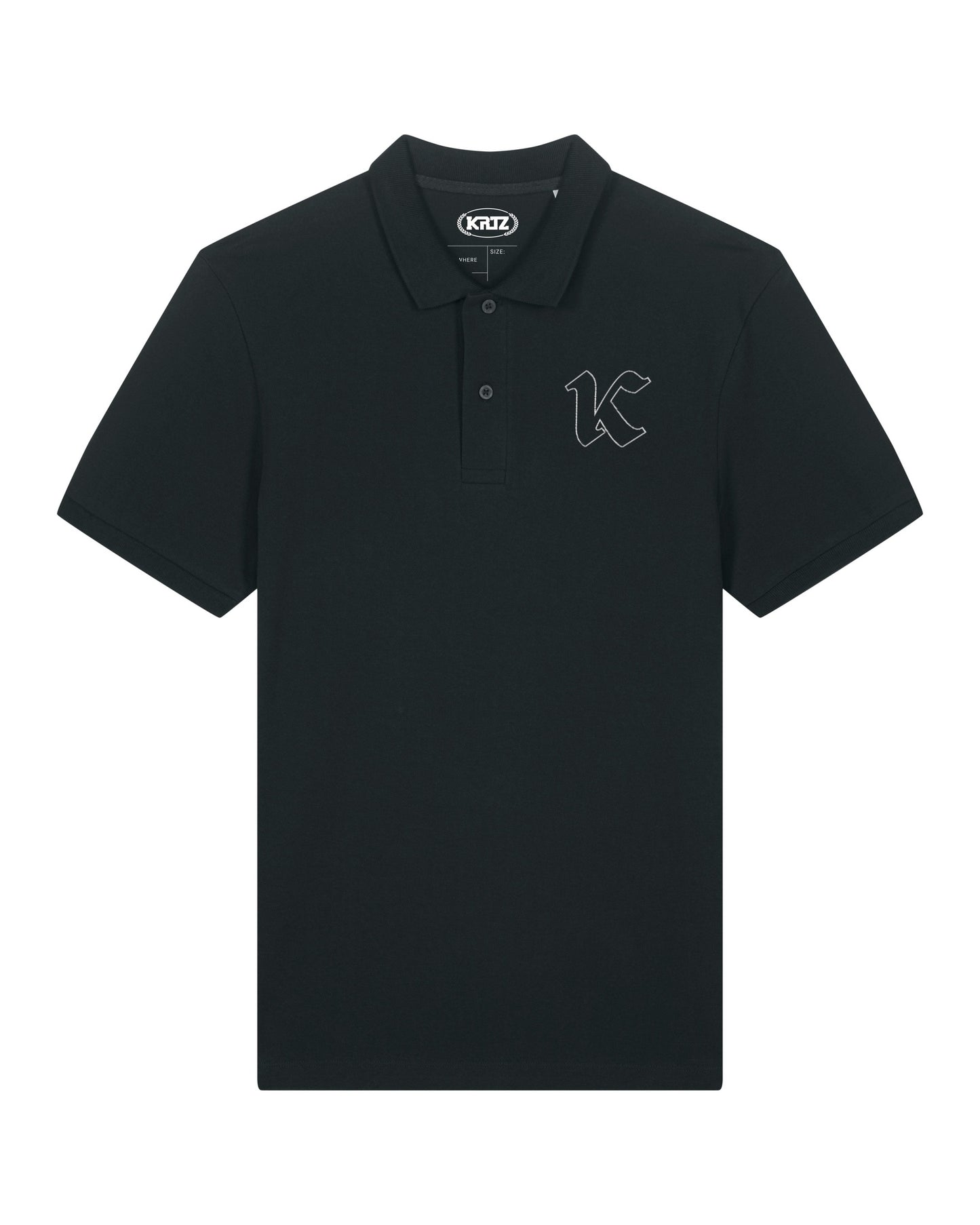 KORTEZ - Monogram Polo / Black