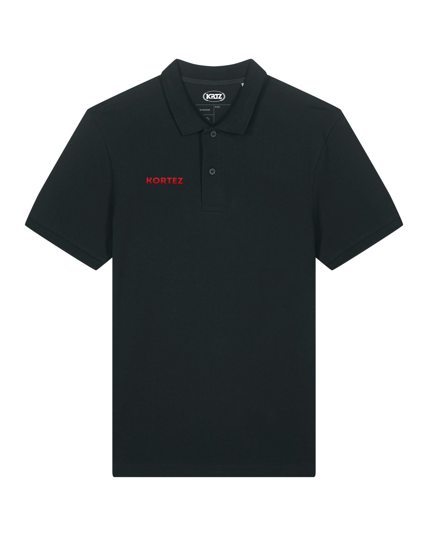 KORTEZ - Typography Polo / Black