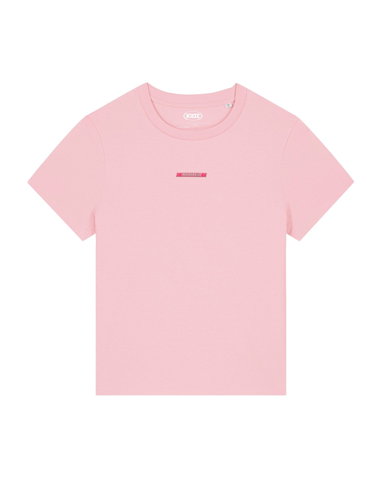KORTEZ - Retro Logo Tee / Cotton Pink