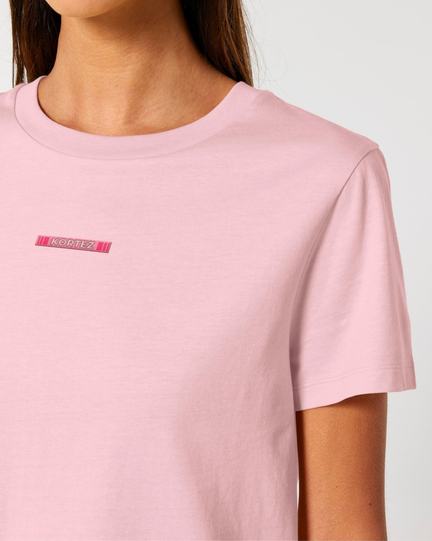 KORTEZ - Retro Logo Tee / Cotton Pink