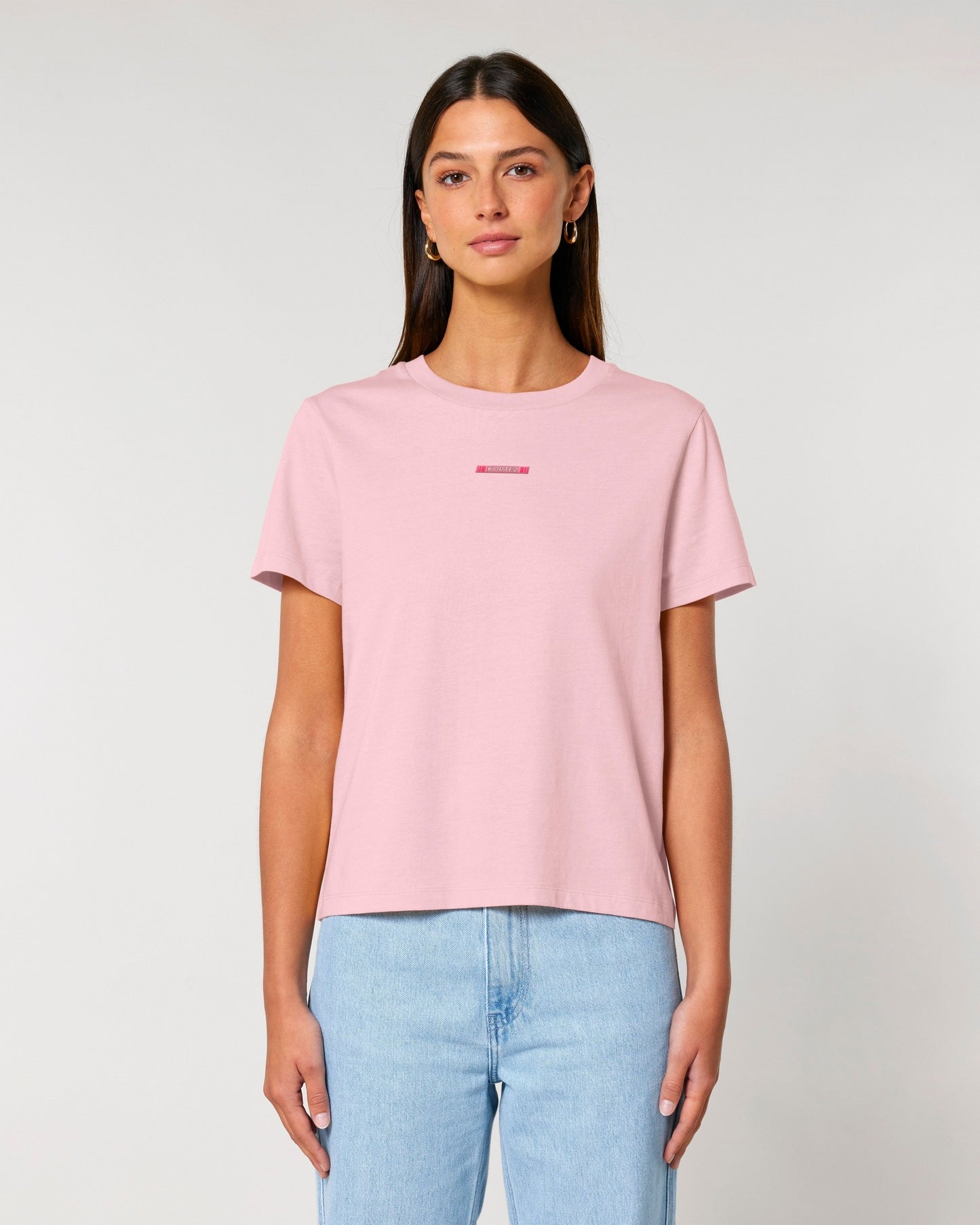 KORTEZ - Retro Logo Tee / Cotton Pink