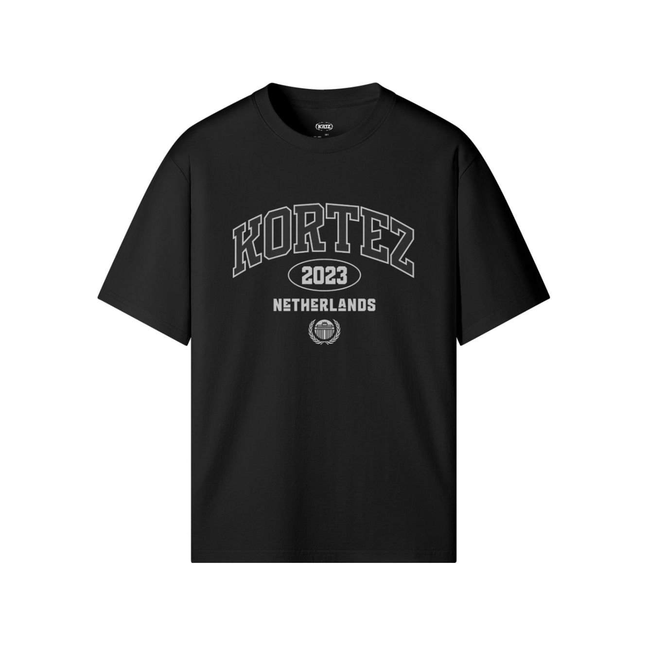 KORTEZ - VARSITY TEE / BLACK