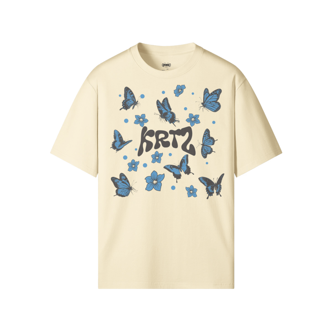 KORTEZ - BUTTERFLY GRAPHIC TEE / BEIGE