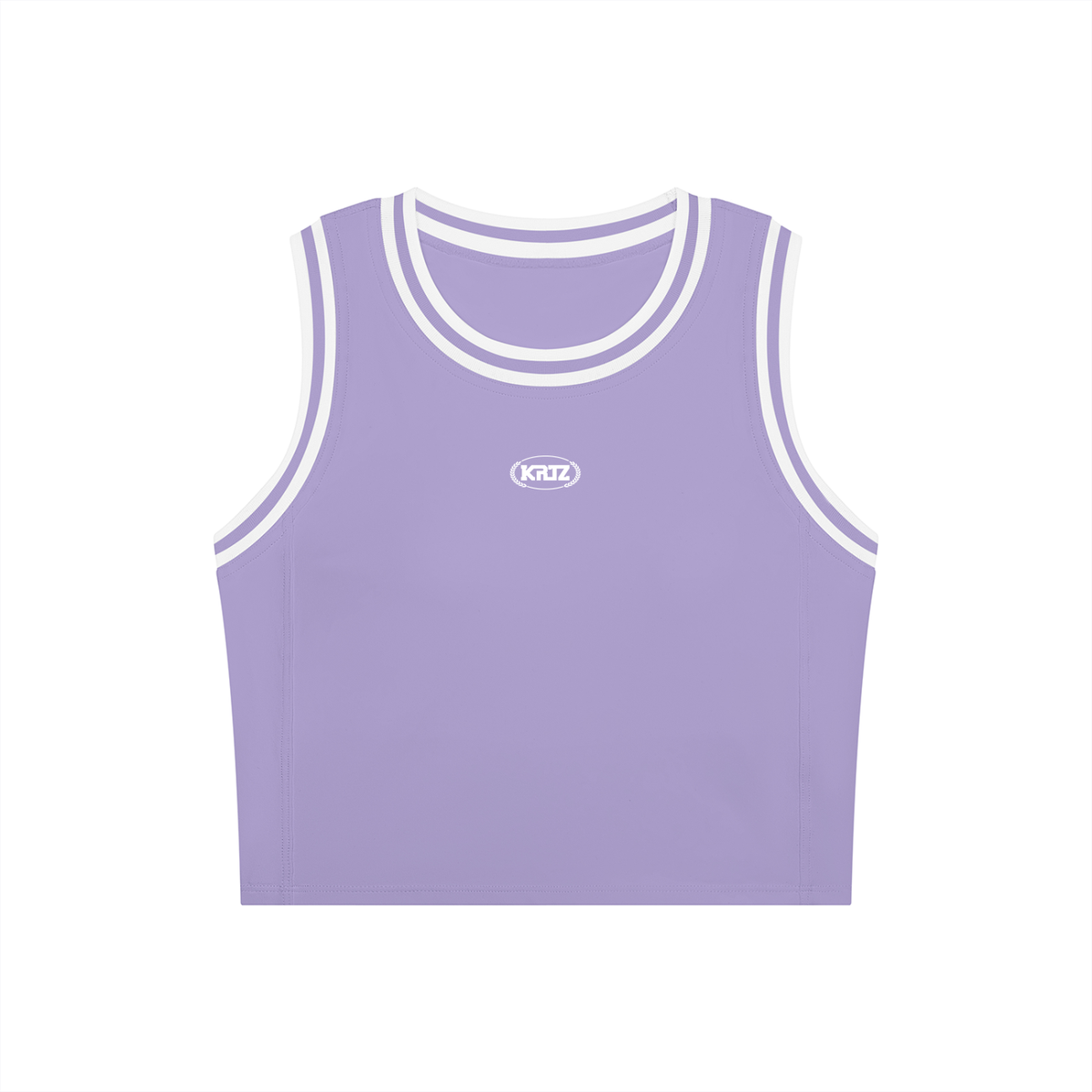 KORTEZ - Yoga Performance Tank Top / Purple with White