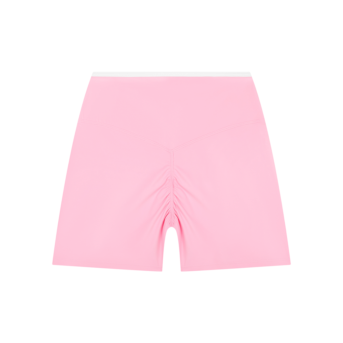 KORTEZ - Women’s High Rise Yoga Performance Shorts / Light Pink