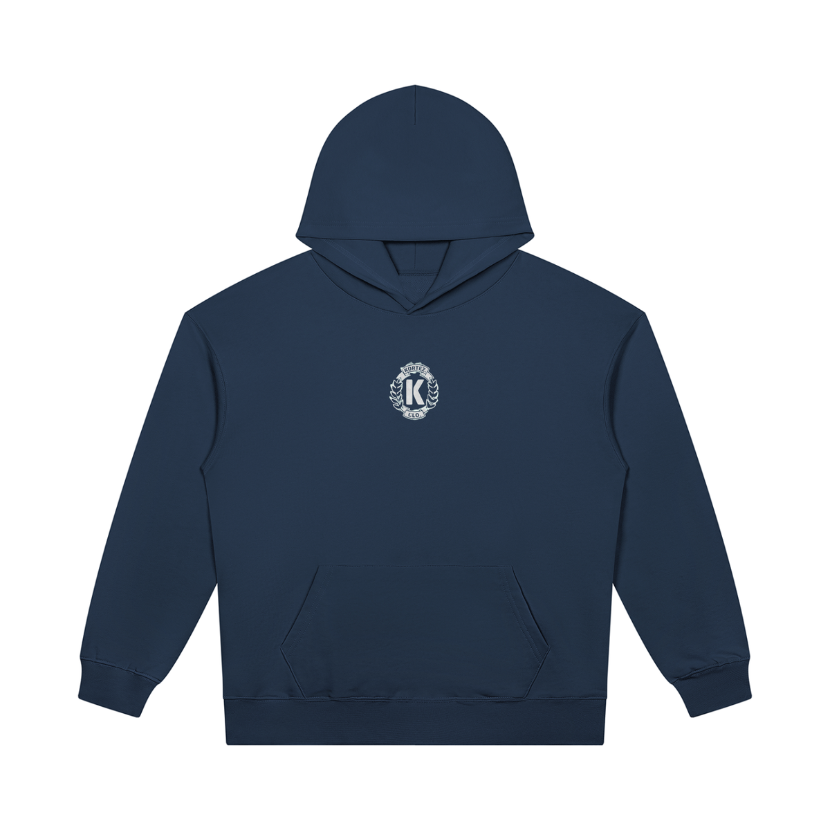 KORTEZ - Heavyweight Pullover Hoodie / Navy Blue