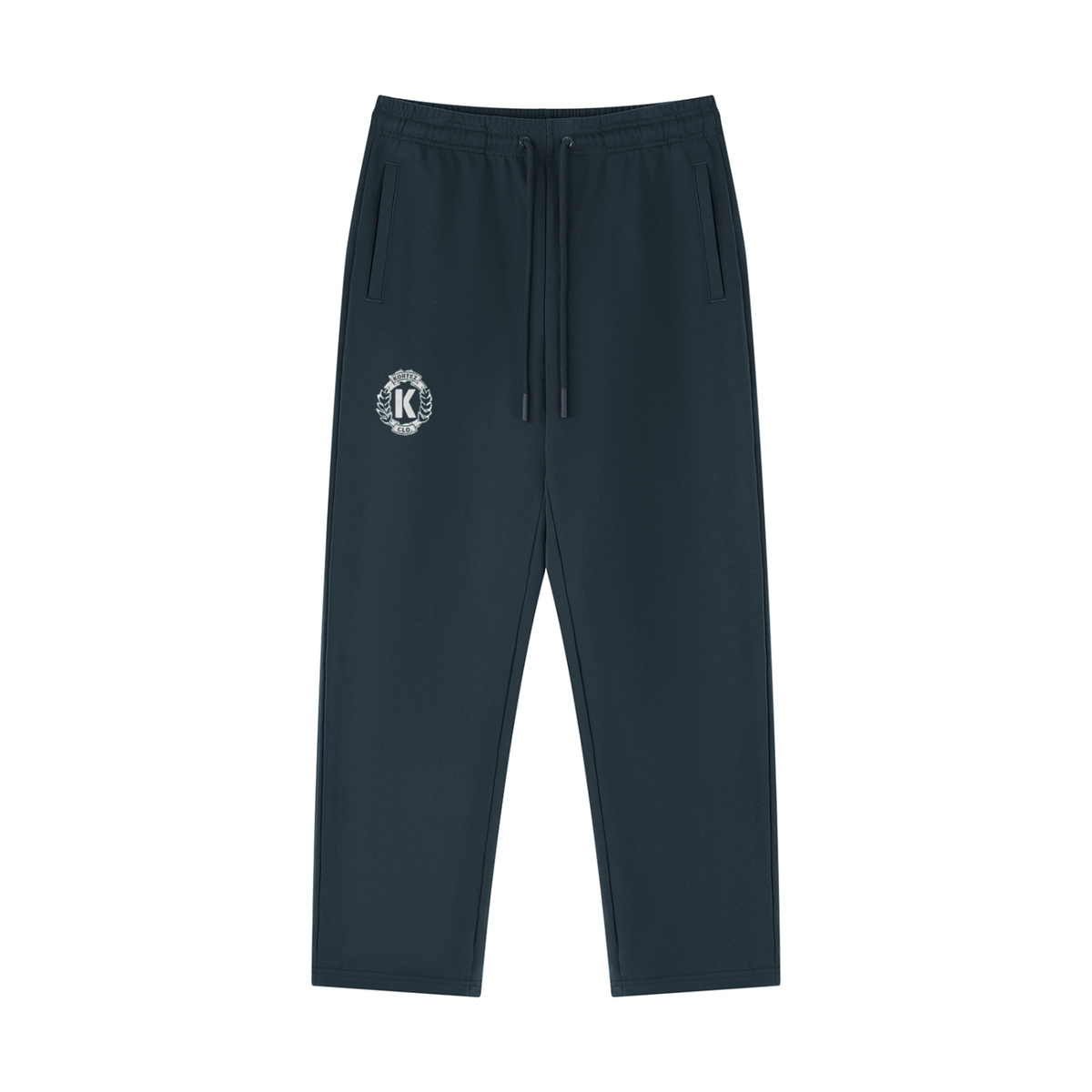 KORTEZ - Straight Leg Sweatpants / Navy Blue