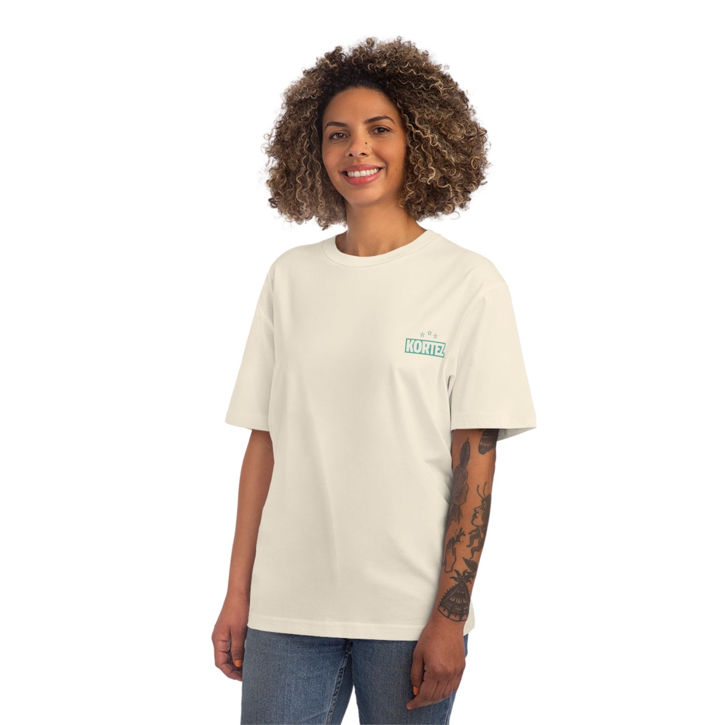 KORTEZ Plain Tee - Natural Raw Women | Official Kortez