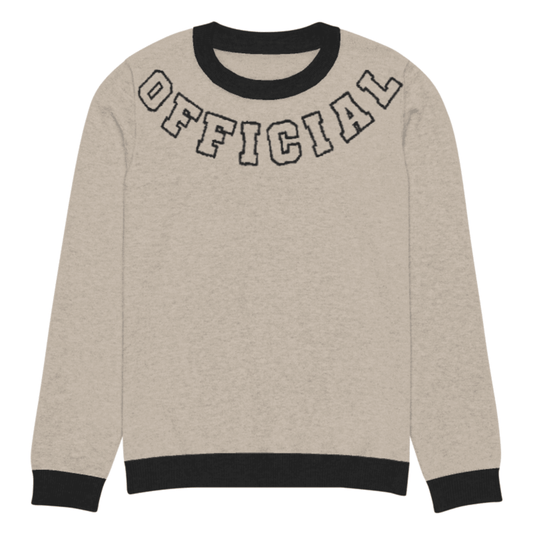 KORTEZ - Signature Knitted Sweater (Beige)