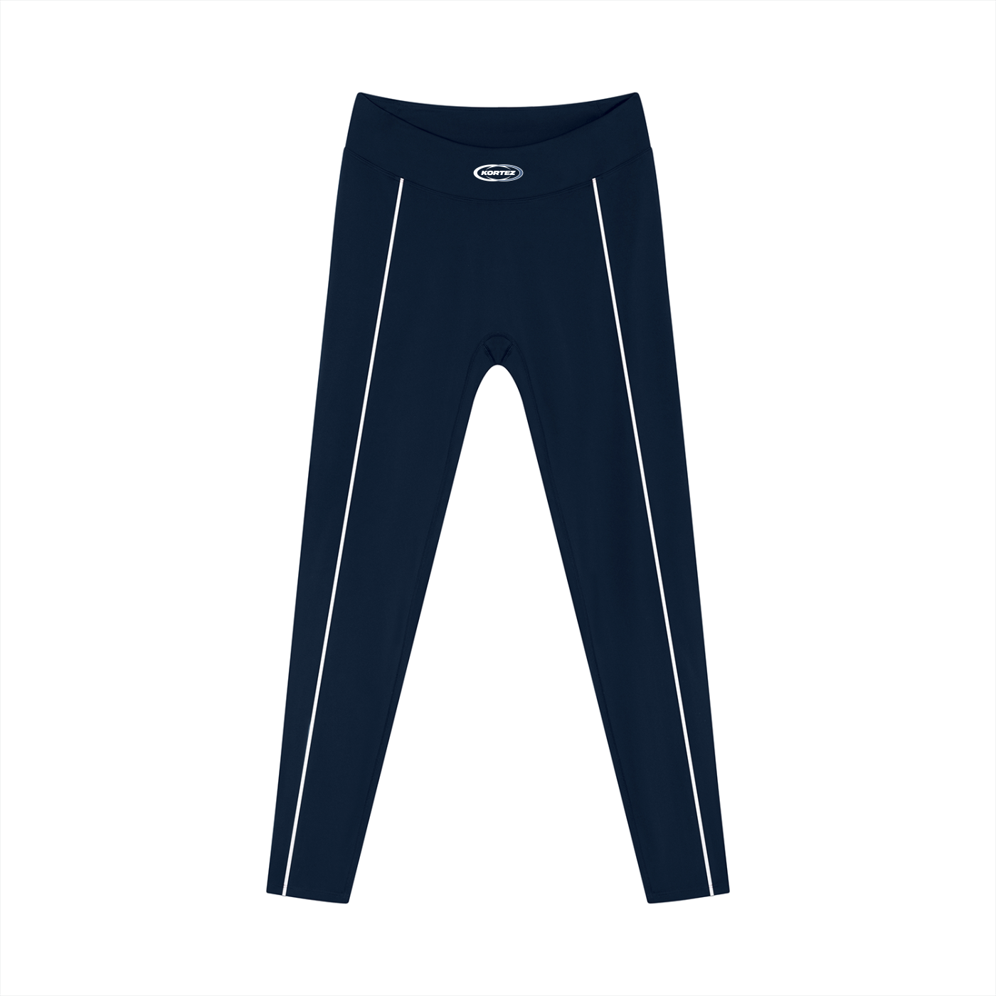 KORTEZ - High-Waist Tapered Performance Leggings / Navy Blue