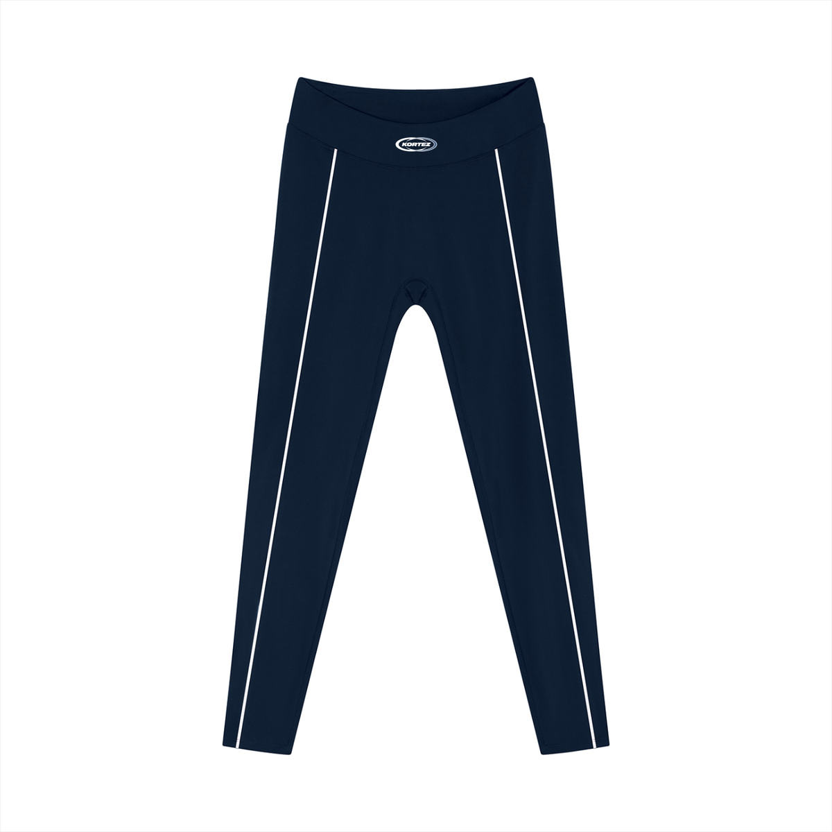 KORTEZ - High-Waist Tapered Performance Leggings / Navy Blue