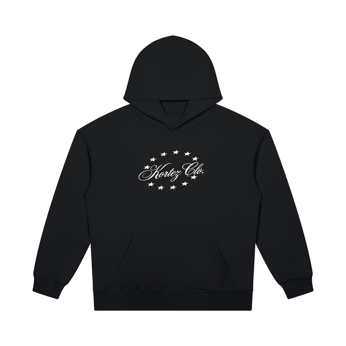 KORTEZ - Heavyweight Pullover Hoodie / Black