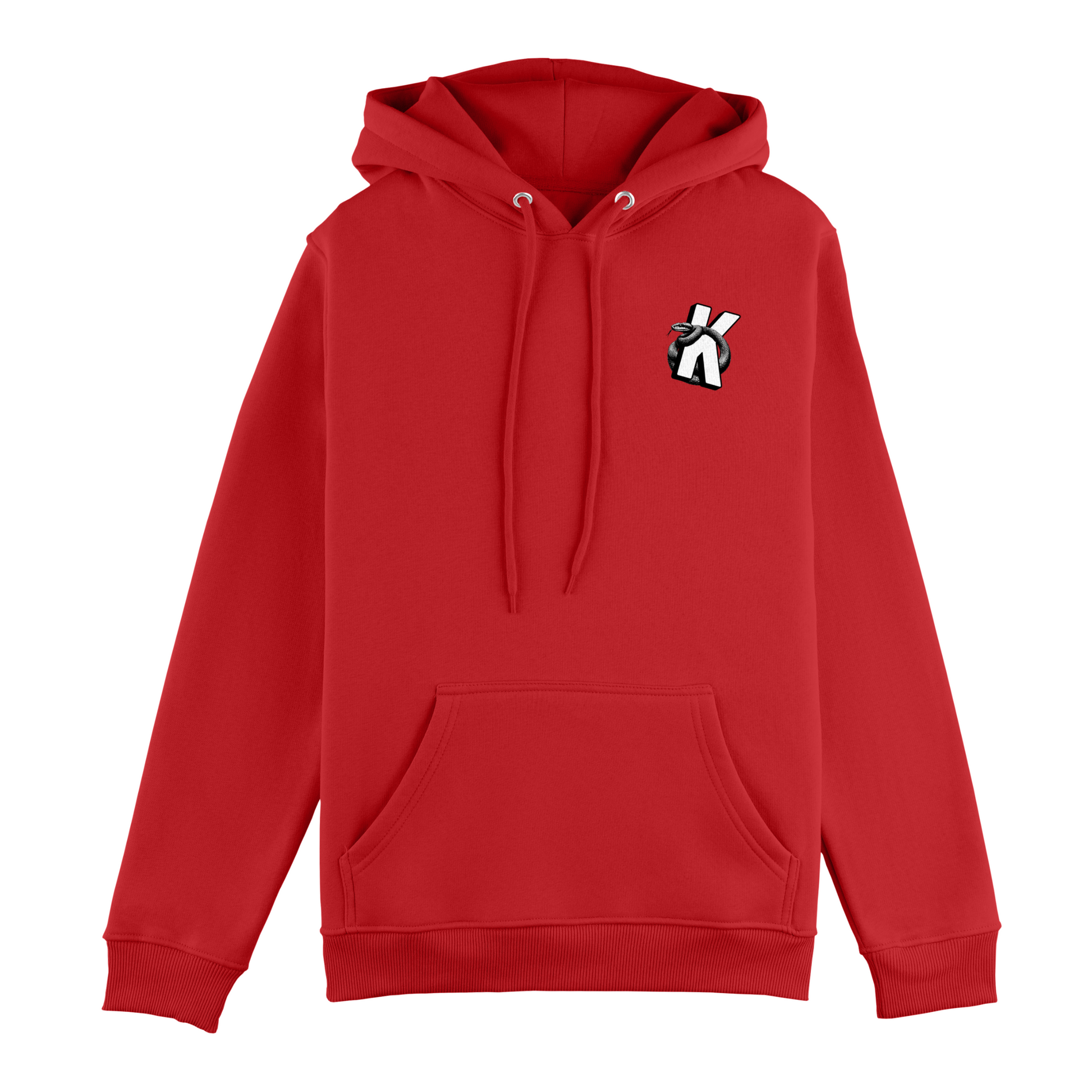 KORTEZ - Monogrammed Python Hoodie (Mars Red)