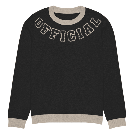 KORTEZ - Signature Knitted Sweater (Black)