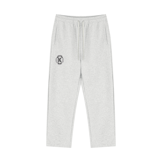 KORTEZ - Straight Leg Sweatpants / Flower Gray