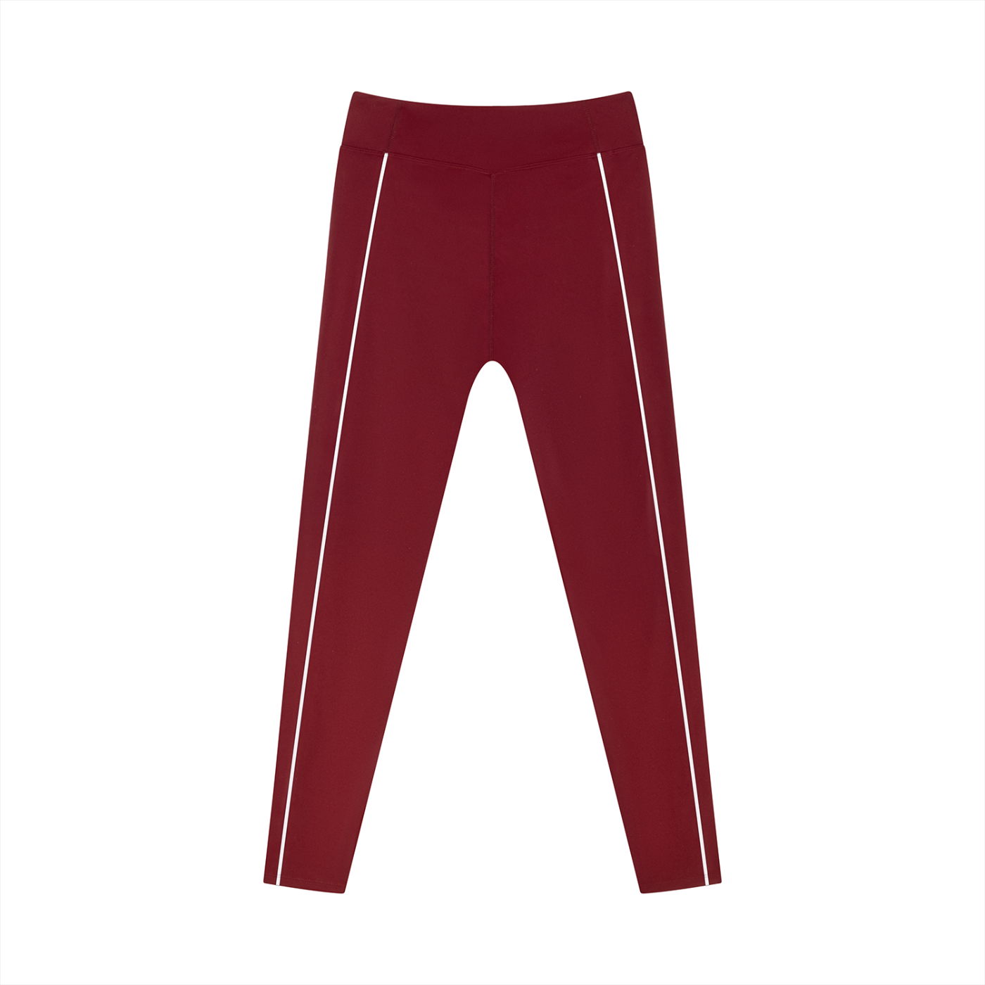 KORTEZ - High-Waist Tapered Performance Leggings / Wine Red