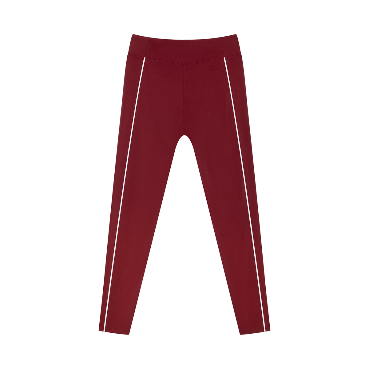 KORTEZ - High-Waist Tapered Performance Leggings / Wine Red