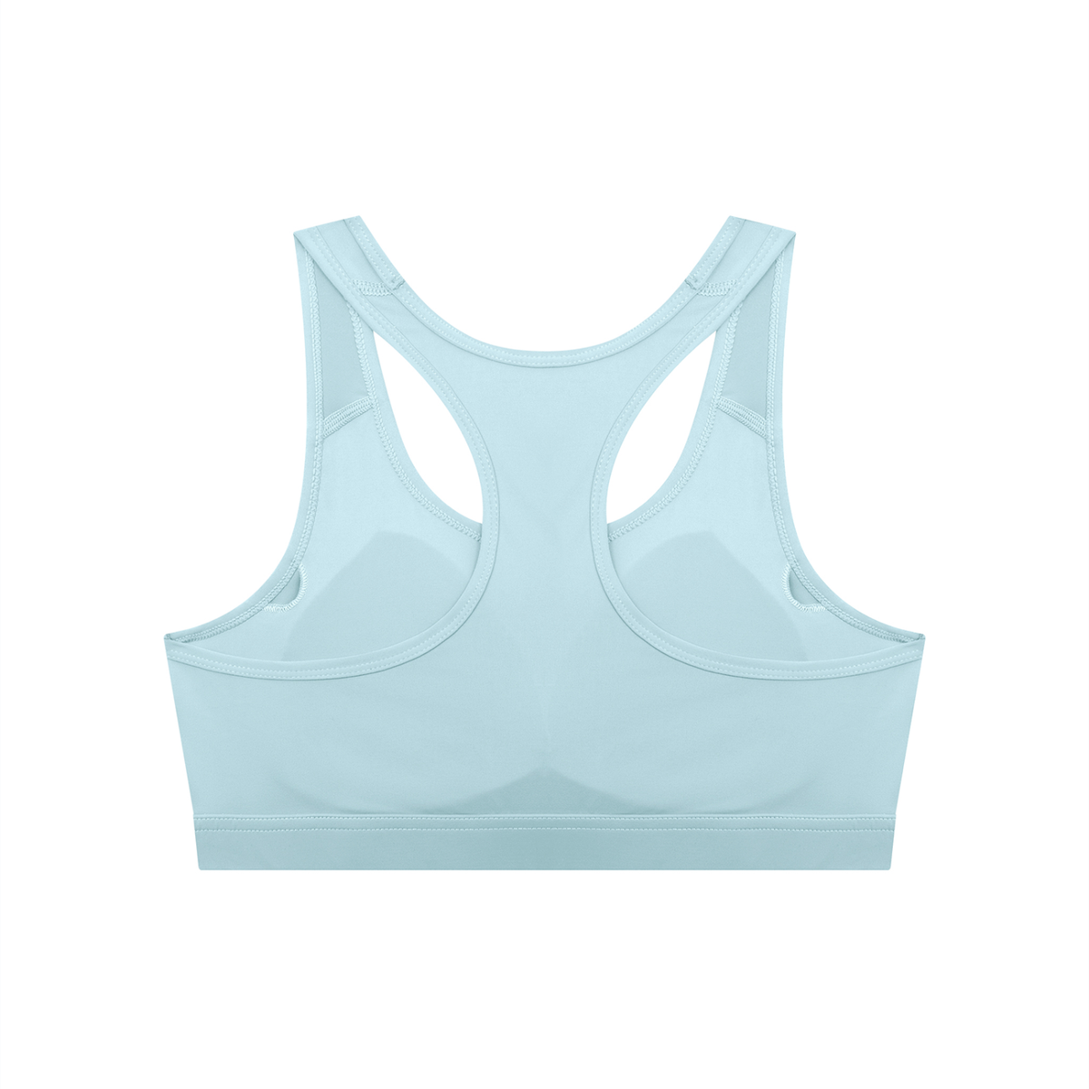 KORTEZ - Cropped Performance Sports Bra / Sky Blue