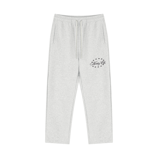 KORTEZ - Straight Leg Sweatpants / Flower Gray