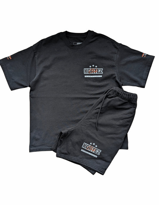 KORTEZ - Short Set (Black/Orange)