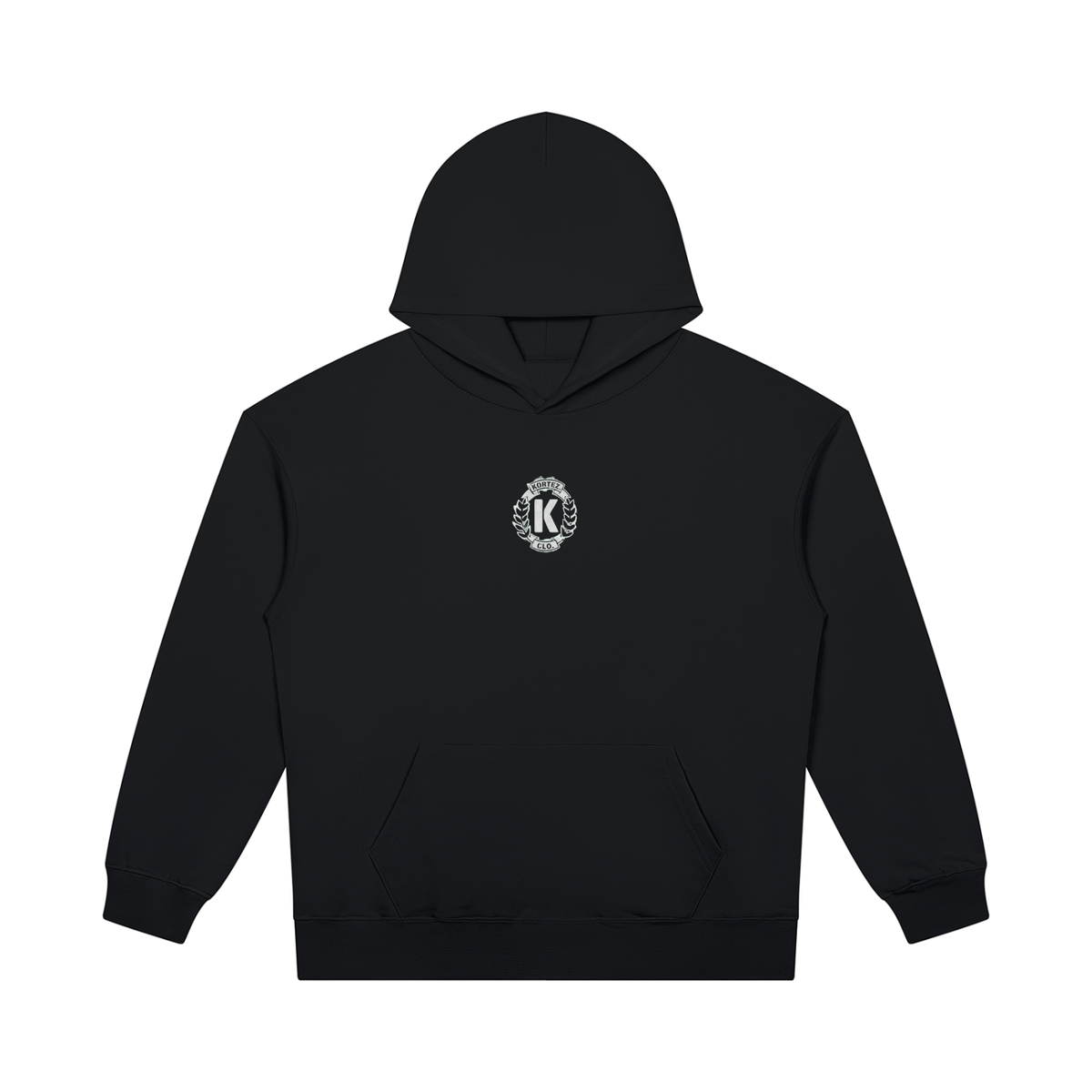 KORTEZ - Heavyweight Pullover Hoodie / Black