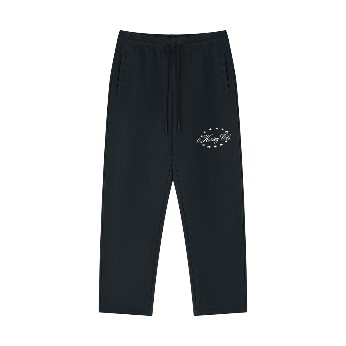 KORTEZ - Straight Leg Sweatpants / Black