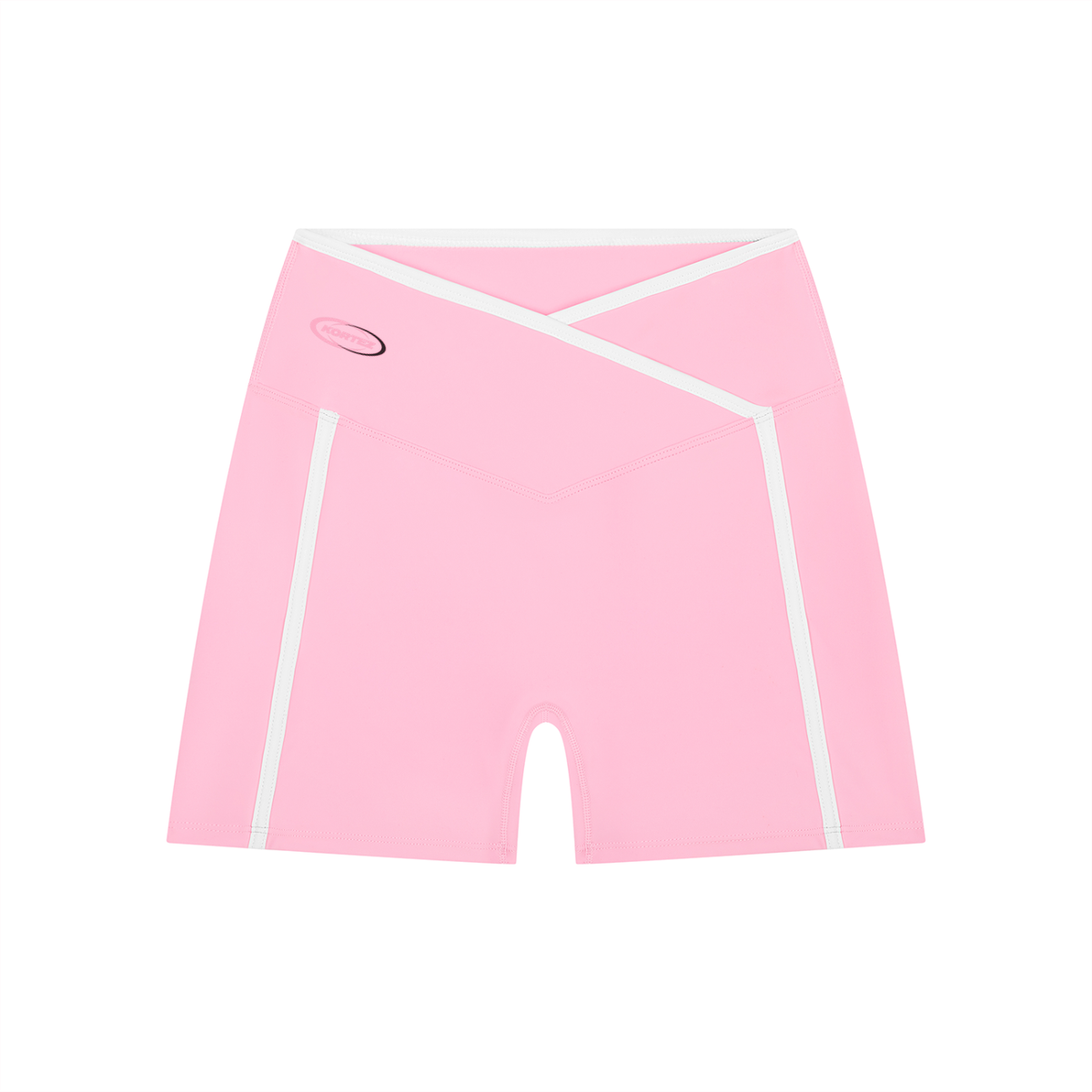 KORTEZ - Women’s High Rise Yoga Performance Shorts / Light Pink