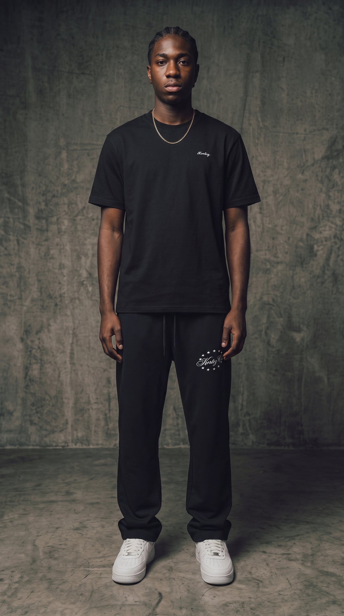 KORTEZ - Seamless Cotton Tee / Black