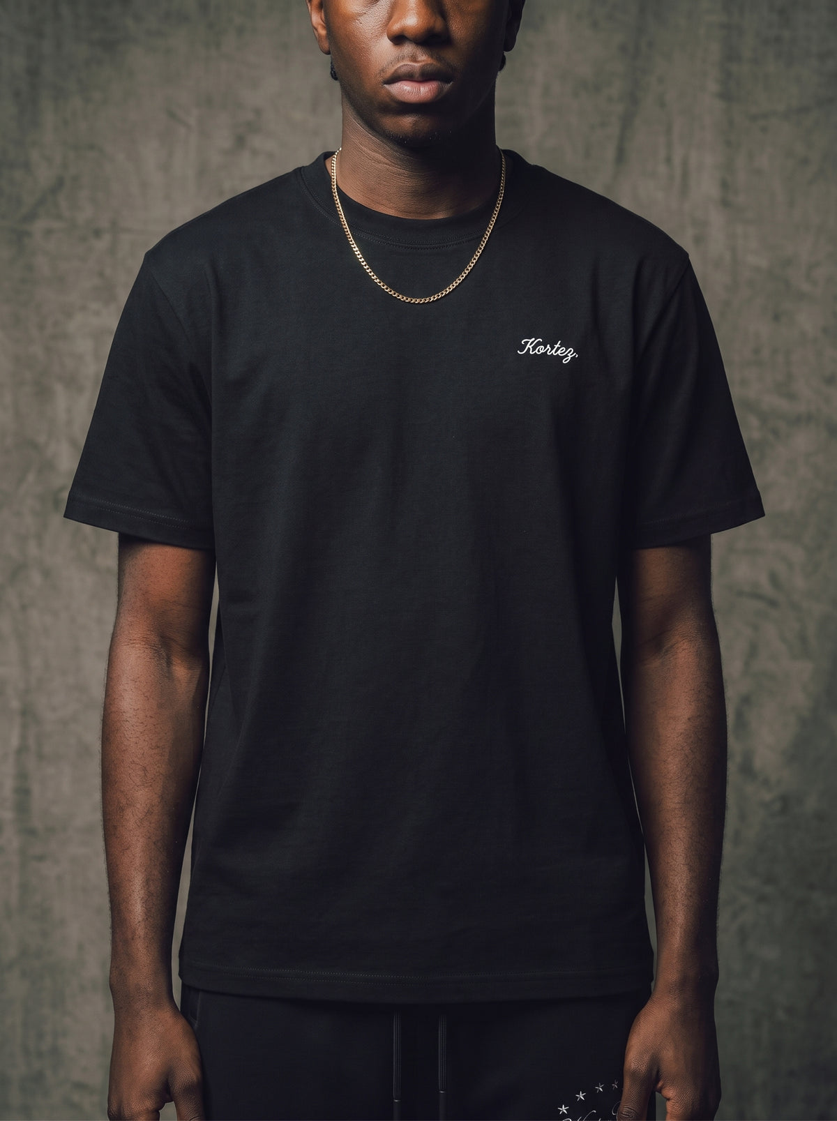 KORTEZ - Seamless Cotton Tee / Black