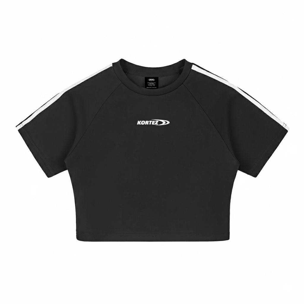 KORTEZ - Performance Crop Top / Black