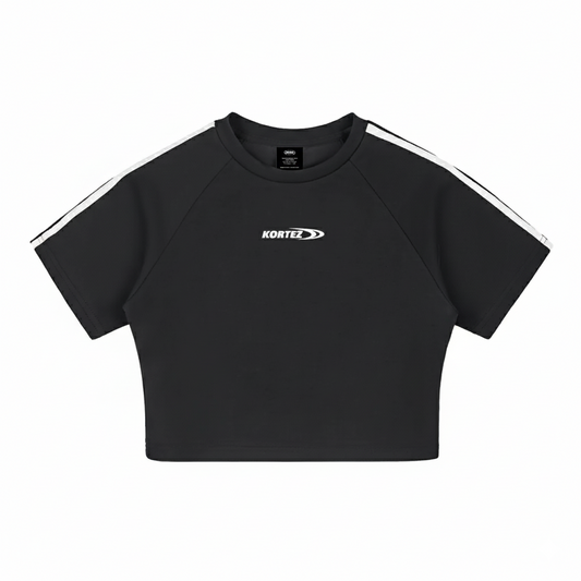 KORTEZ - Performance Crop Top / Black