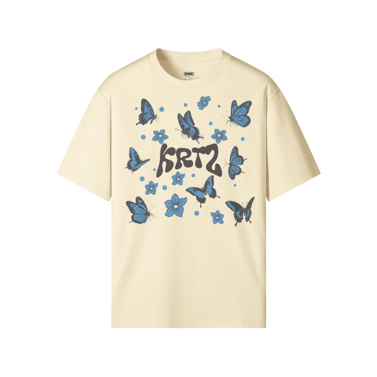 KORTEZ - BUTTERFLY GRAPHIC TEE / BEIGE