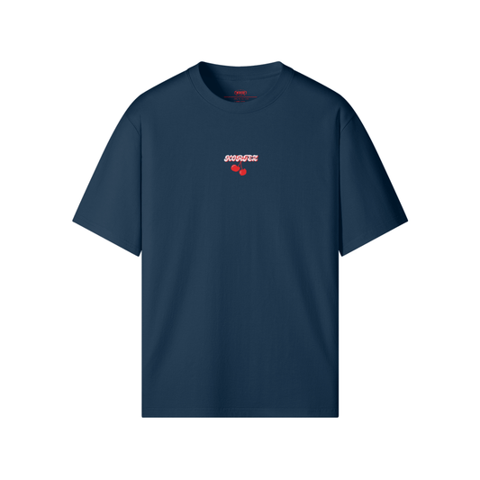 KORTEZ - CHERRY GRAPHIC TEE / INDIGO BLUE