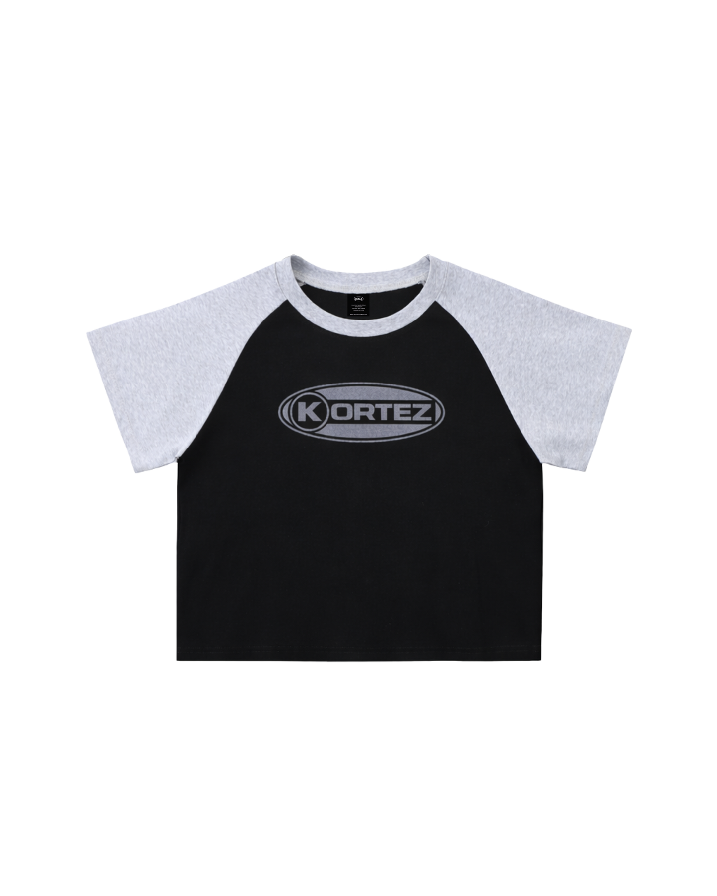 KORTEZ – Classic Oval T-Shirt / Black & Gray