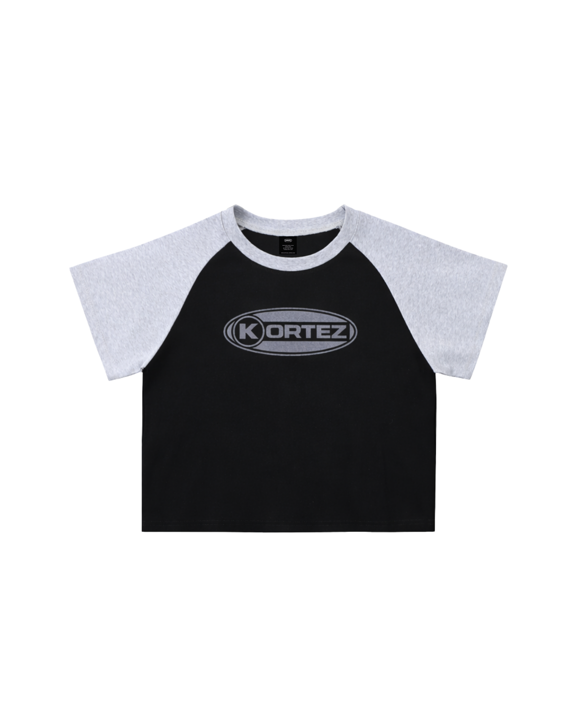 KORTEZ – Classic Oval T-Shirt / Black & Gray