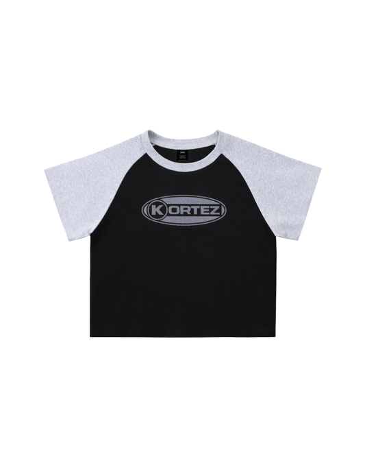 KORTEZ – Classic Oval T-Shirt / Black & Gray