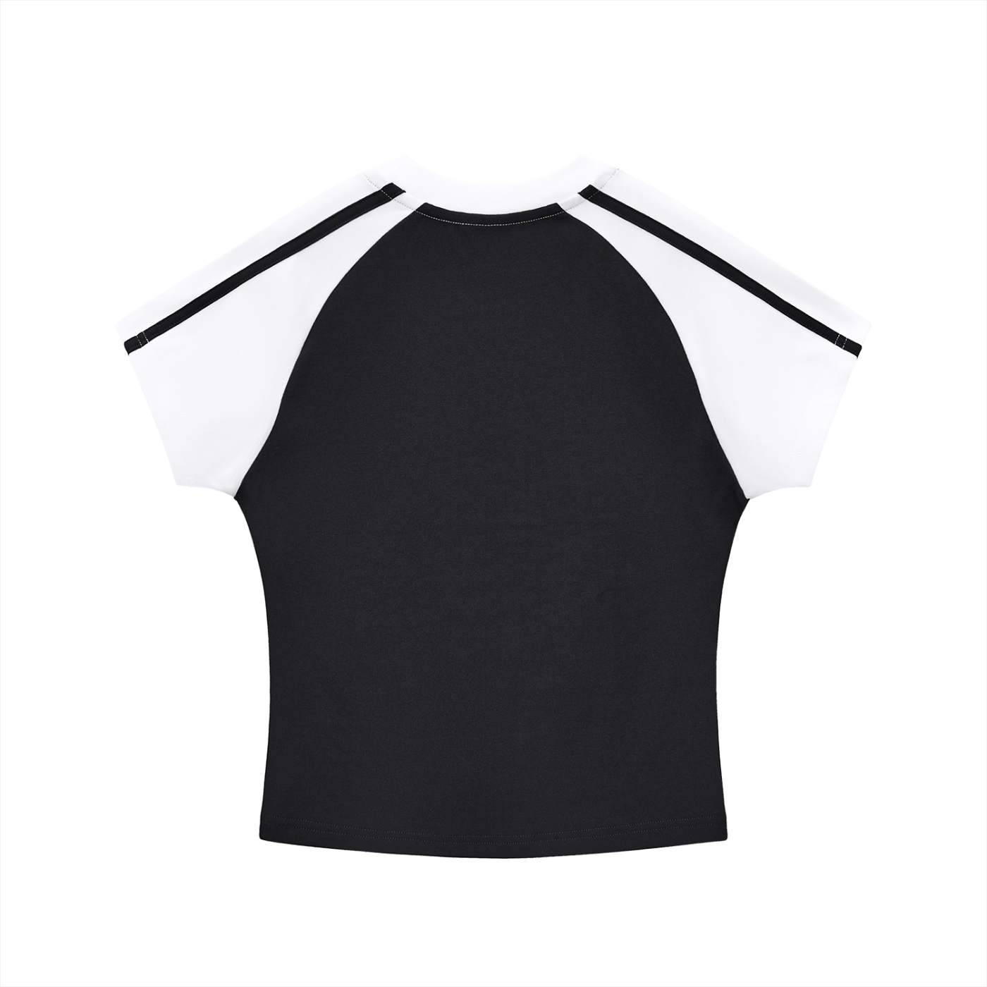 KORTEZ - Contrast Stripes T-Shirt / Black