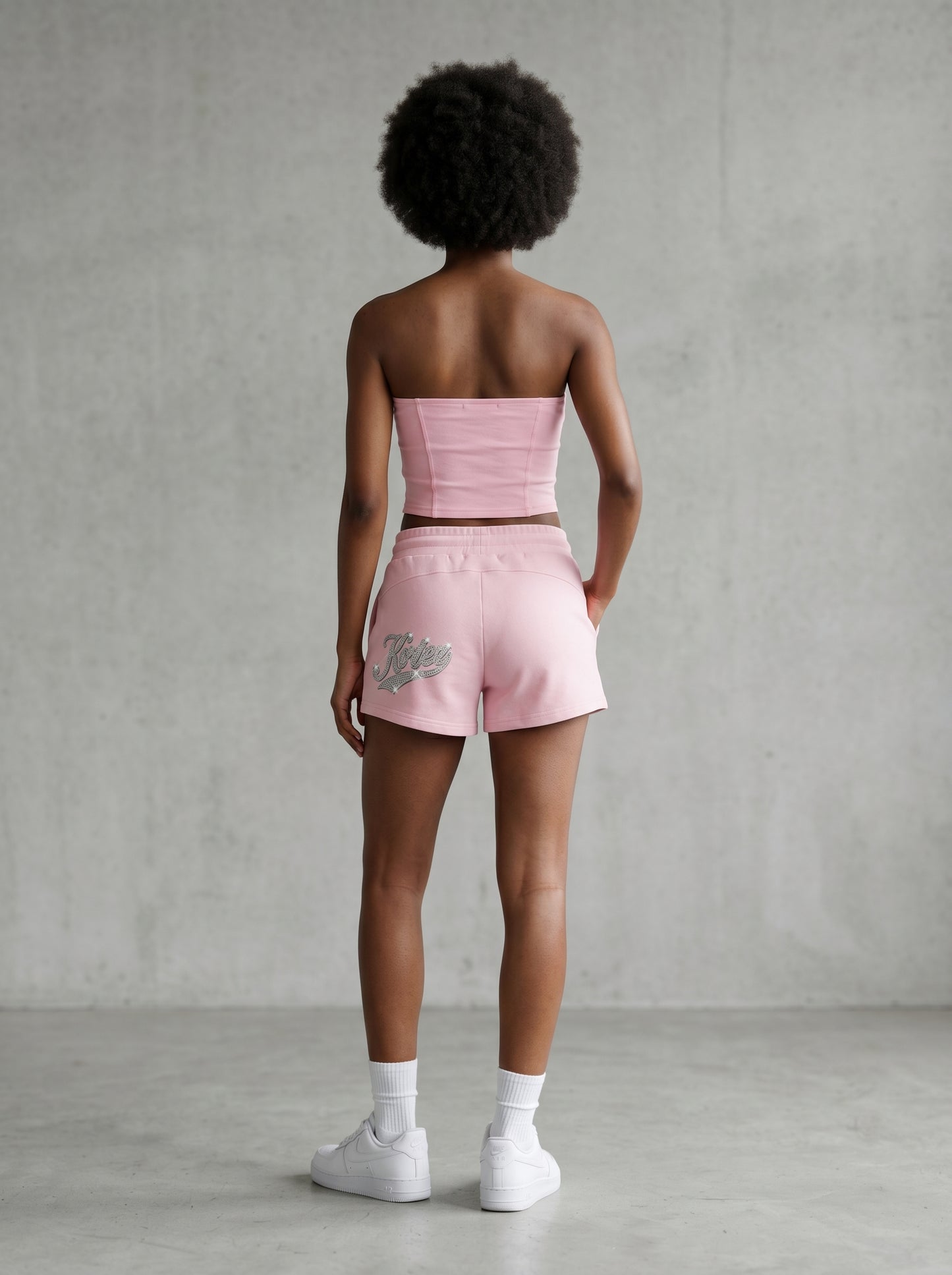 KORTEZ - Cropped Tube Top / Pink