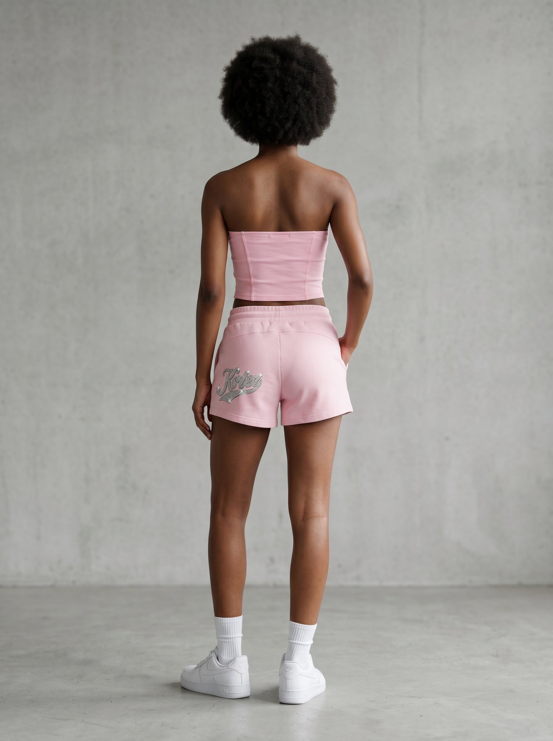 KORTEZ - Cropped Tube Top / Pink